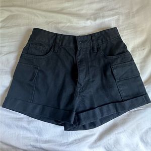 Black Cargo shorts from Pacsun